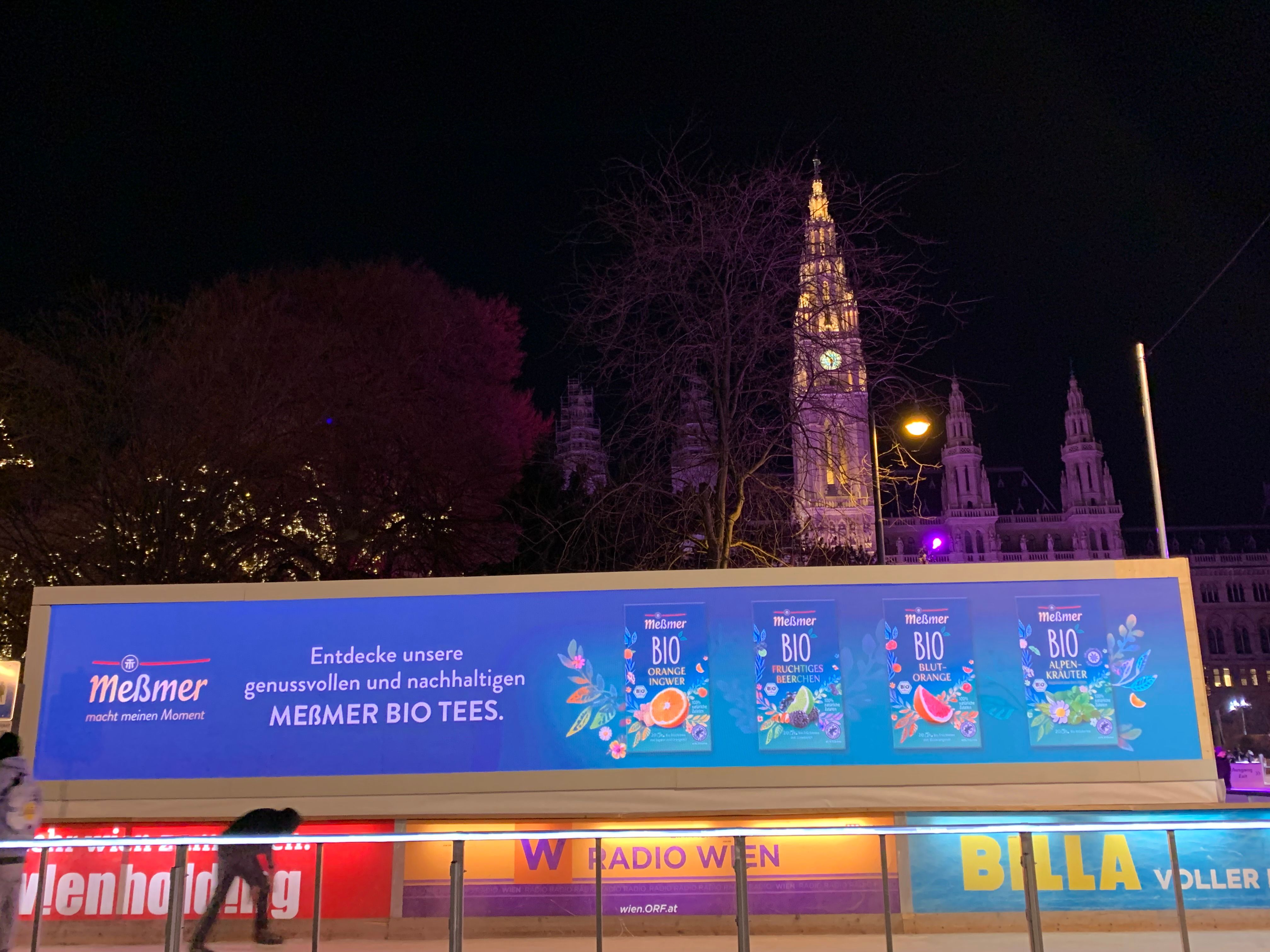 Meßmer Tee-LED am Wiener Eistraum 2022